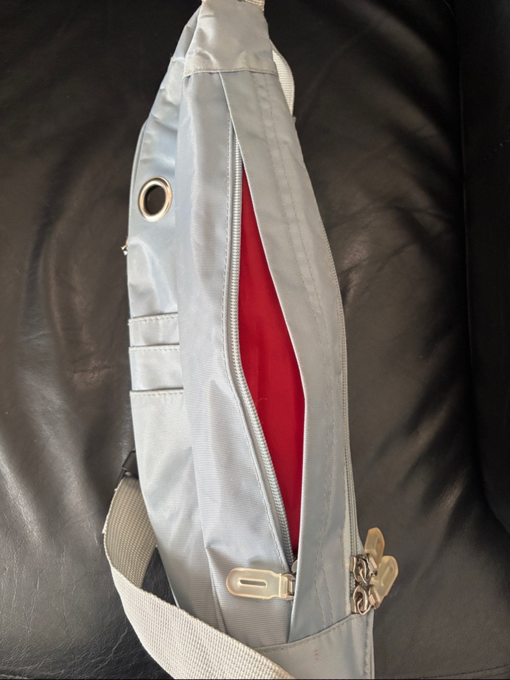 JAWS Grey White Shark Sling Bag and Pink Tote Bag Sawfish “Let Me Do It For You" - Picture 9 of 15